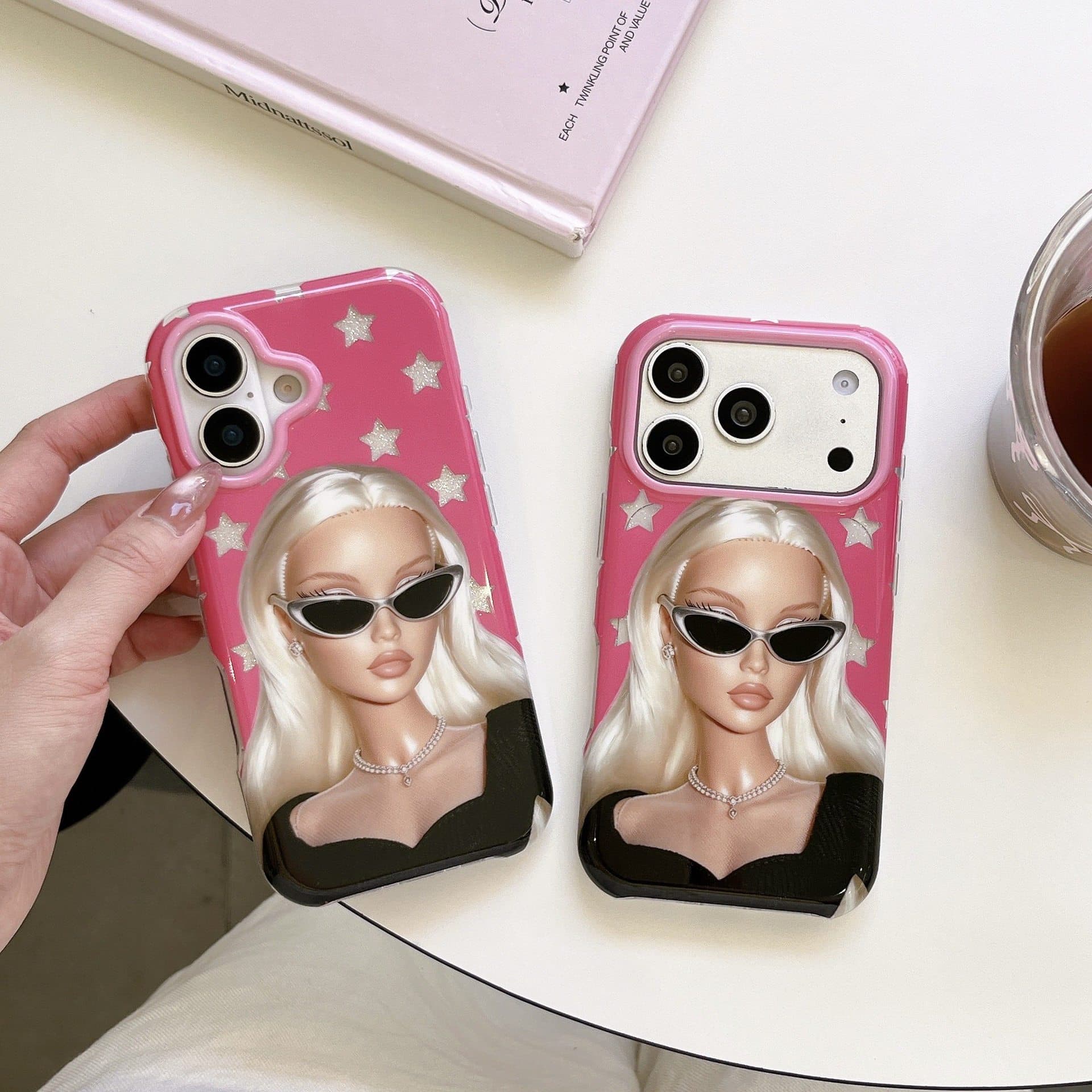 Barbie suitable for iPhone17promax mobile phone case all-inclusive anti-fall women's 15promax protective cover 16/17