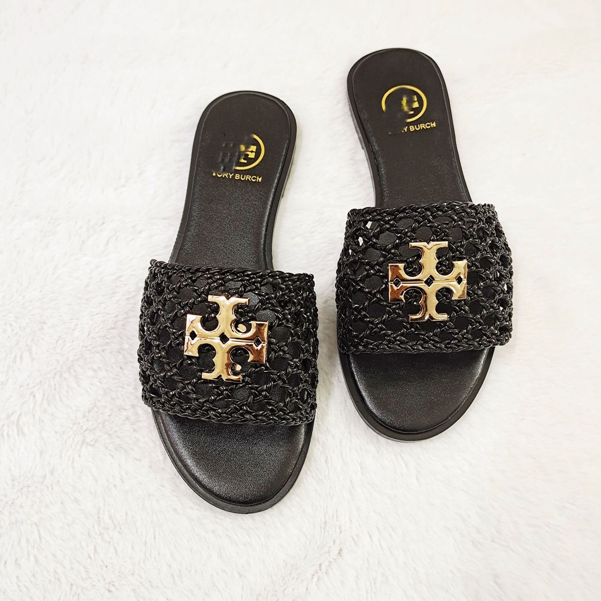 2025 New Tory Bestseller African Woven Upper One-Band Outdoor Slippers Women Slippers