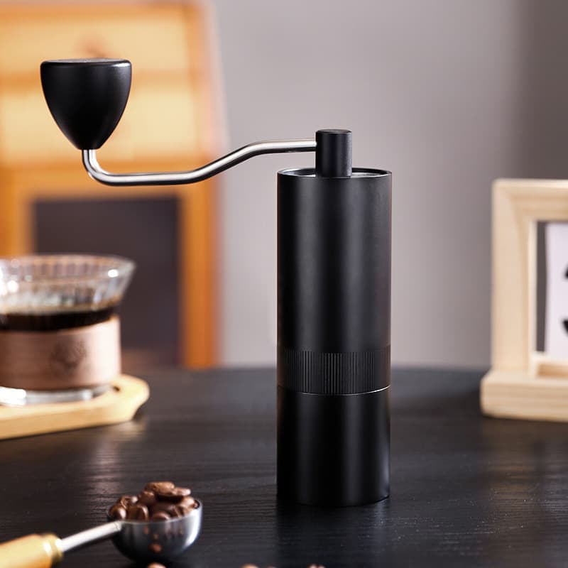 Hand Grinder Coffee Machine, Manual Coffee Grinder with Stainless Steel Grinding Core, Seven-Star Steel Core, Portable Manual Coffee Grinder
