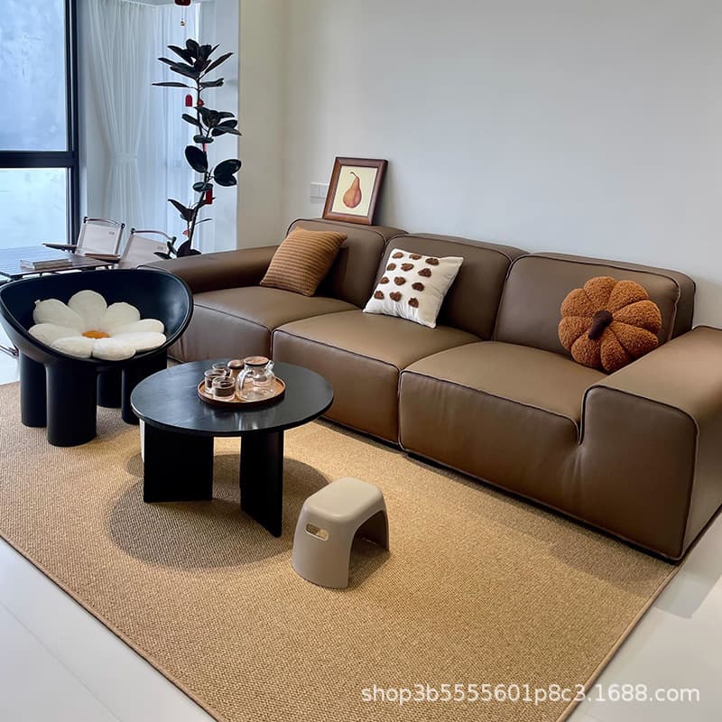 Imitation sisal jute Japanese-style carpet floor mat coffee table sofa light luxury simple Zen pet carpet scratch-resistant and stain-resistant