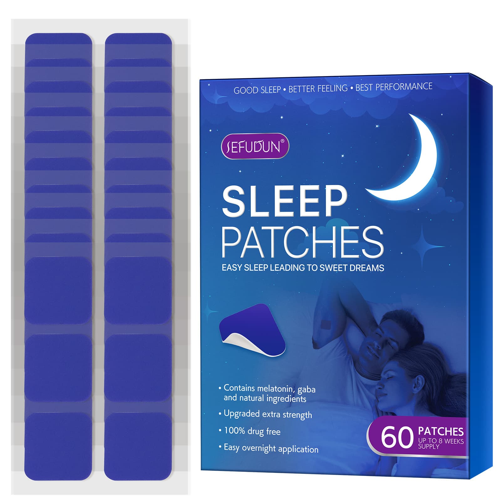 Sleep Aid Patch Sleep Easy Patch Insomnia Difficulty Sleeping Dreamy Easy Awakening Chinese Herbal 60p