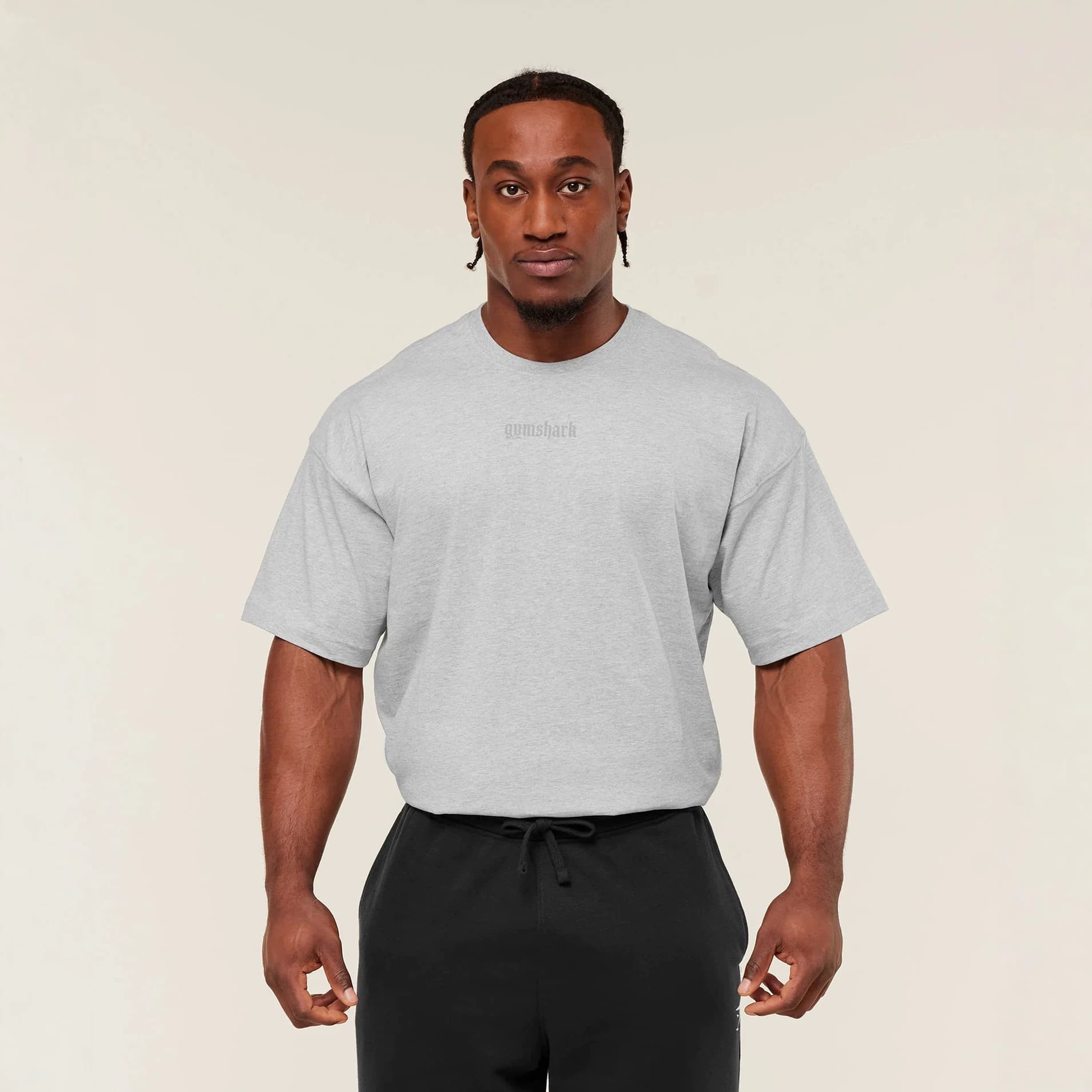 Gymshark Power T-Shirt Men's Loose-Fit Stretch Cotton Training Tee