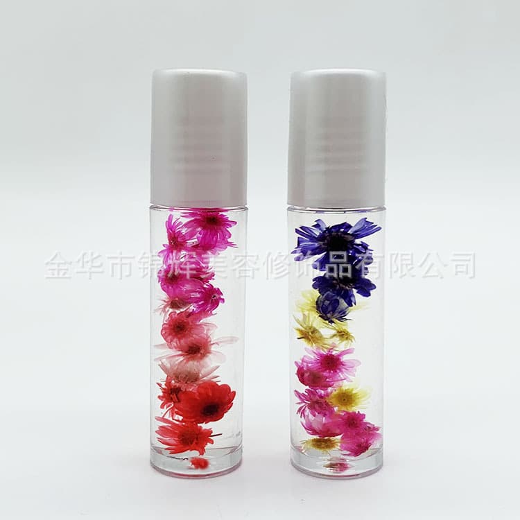 For Foreign Trade Only Custom Manufacturer Moisturizing Clear Lip Gloss Dried Flower Lip Oil