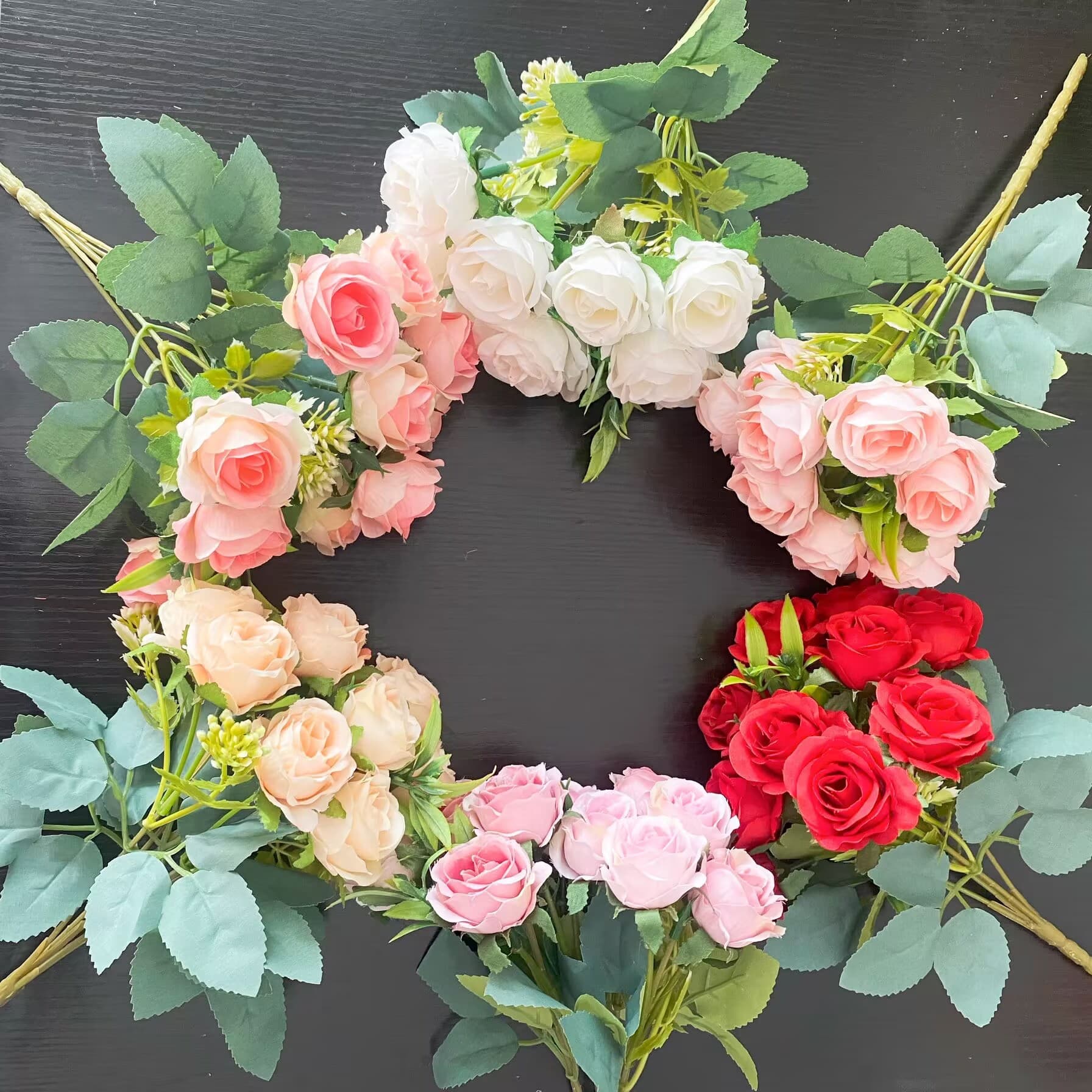 Cross-border Amazon 10-head Artificial Austin Rose Wedding Hall Arch Photography Home Soft Furnishing Outdoor Decoration