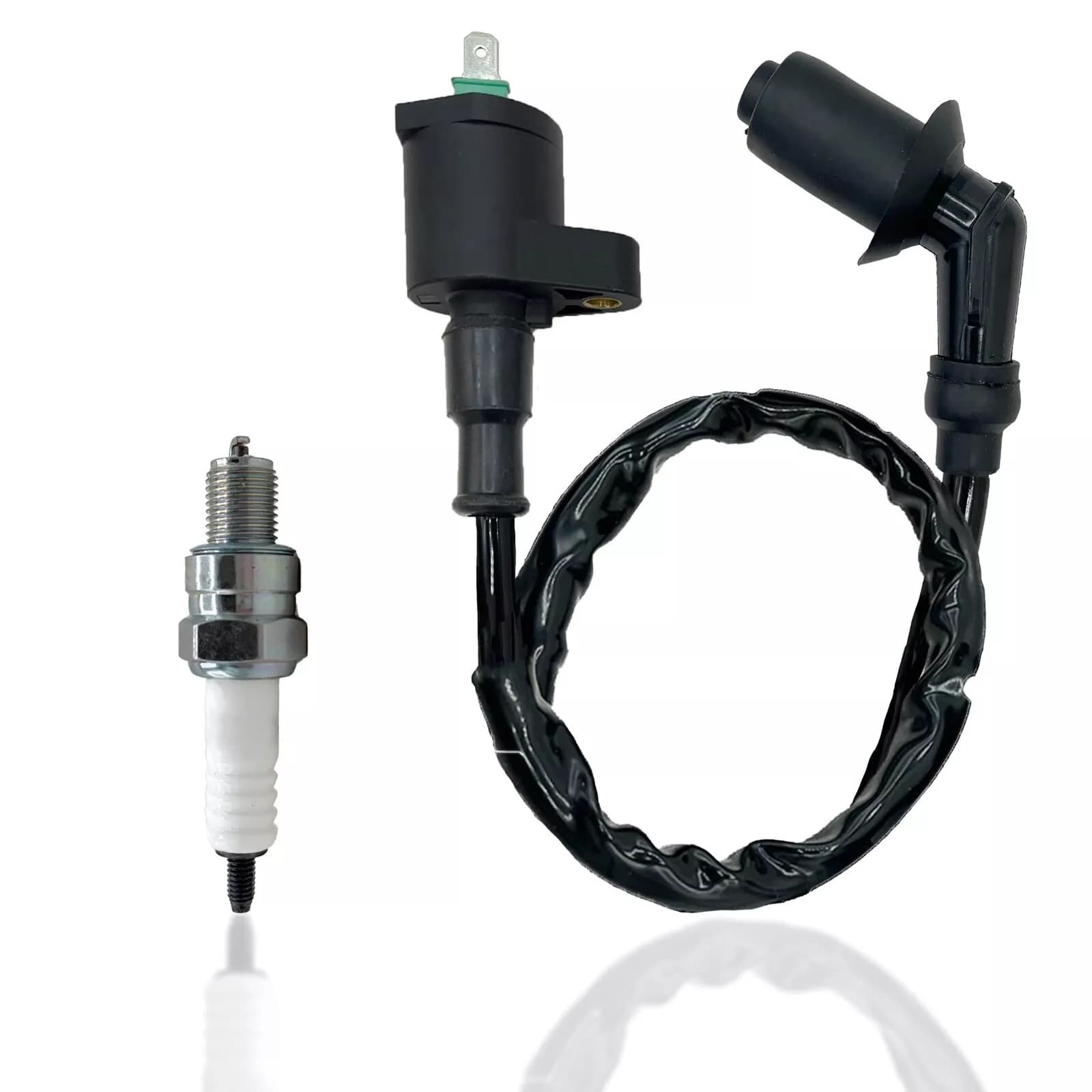 Motorcycle Igniter Scooter Ignition Coil High Voltage Package Gy6 150Cc Green Head Atv