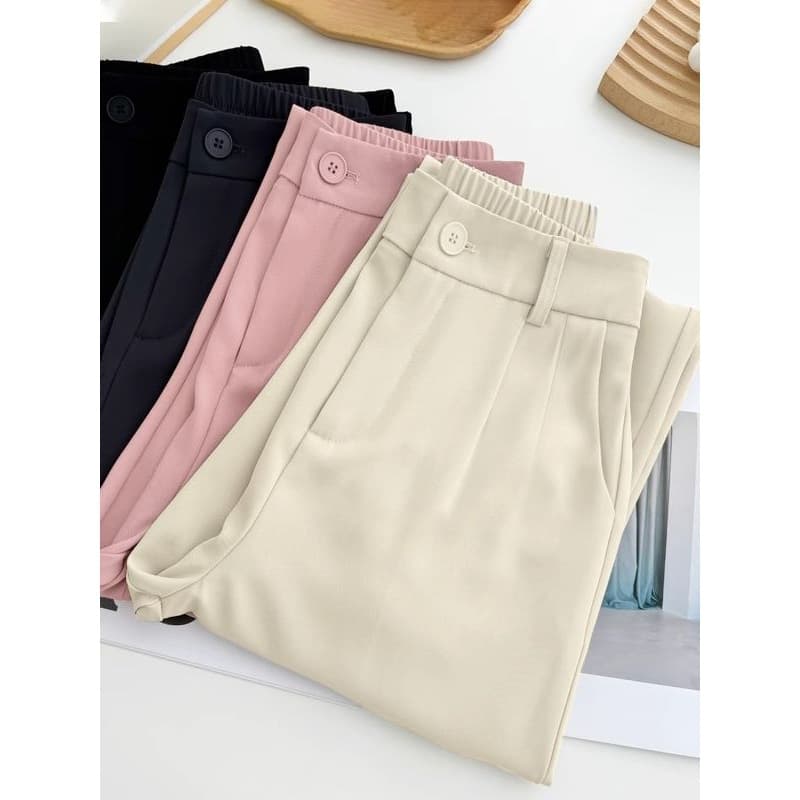 New style wide-leg pants for women in summer, thin, loose, casual, tall and slim, straight-leg floor-length suit pants, trendy