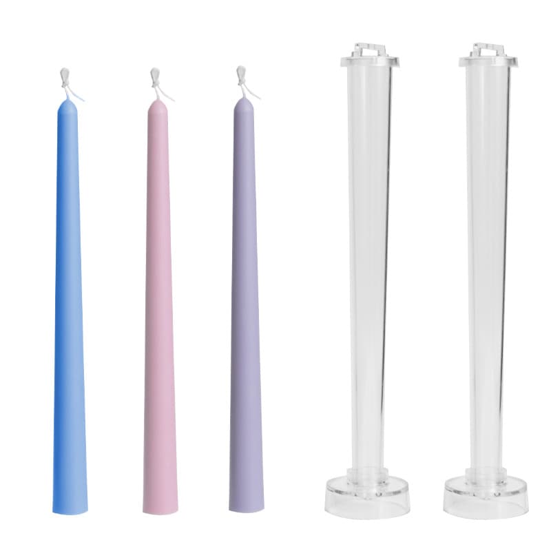 Acrylic Plastic Candle Mold Half Round Head Stick Wax Mold Aromatherapy Size Head Candlestick Wax Mold PC Acrylic Plastic