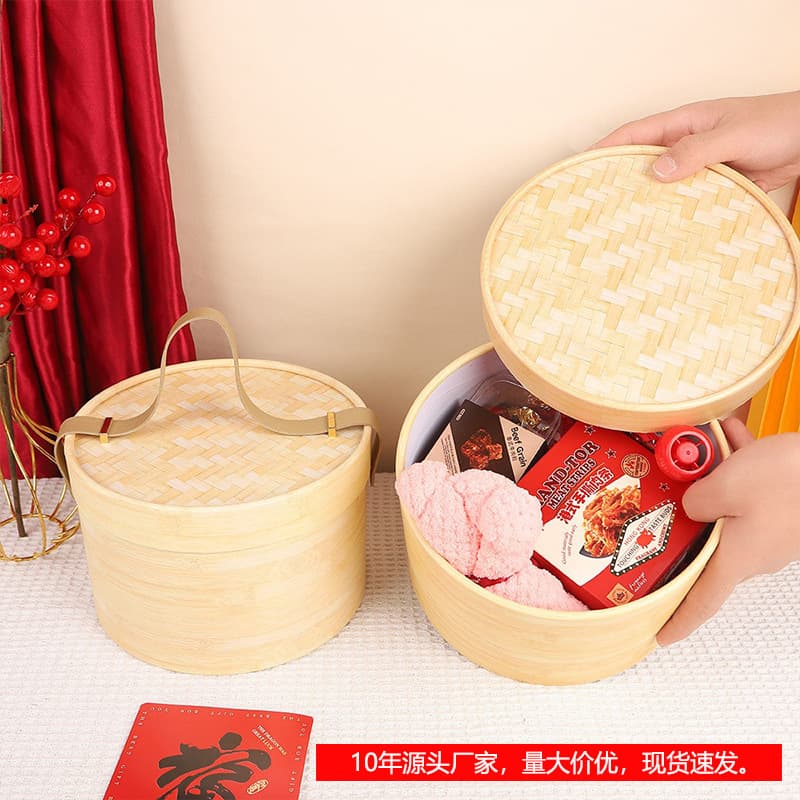 Dragon Boat Festival Hug Bucket Rice Dumpling Packaging Box, Paper Steamer, Gift Box, Mid-Autumn Festival Mooncake Box, New Year Snack Box Customization