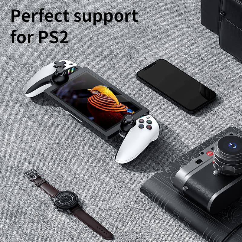 M28 Handheld Game Console PS2 Games Cross-border Vibration Experience 7-inch Large Screen IPS Retro Open Source PS1