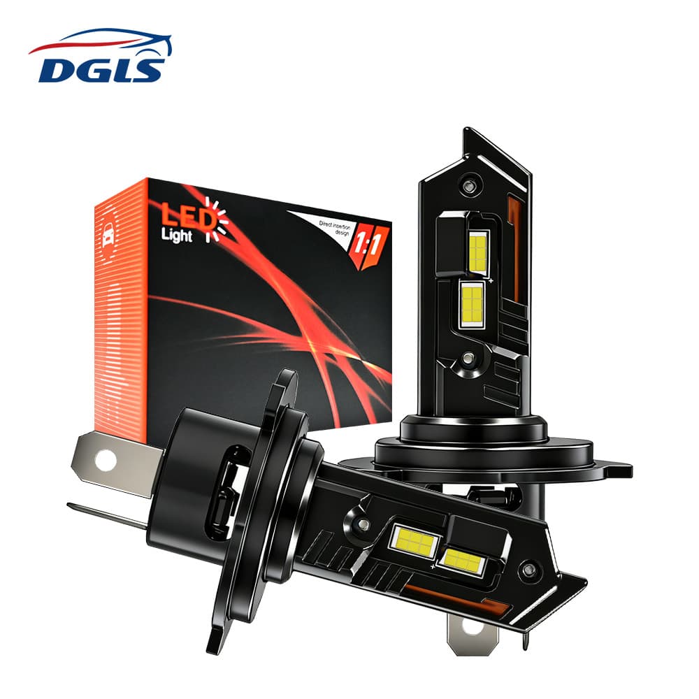 DGLS Hot-Selling Plug-and-Play 1:1 LED Car Headlight Bulbs H4 H7 H11 9005 H1 H3 Automotive LED Direct Plug Headlights