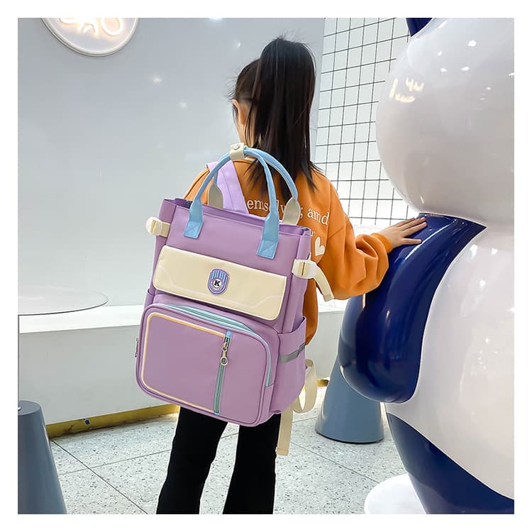 Children's Student Backpack, Large Capacity, Ultra-Light, Weight-Reducing, Spine-Protecting, Water-Resistant School Bag for Boys and Elementary Students