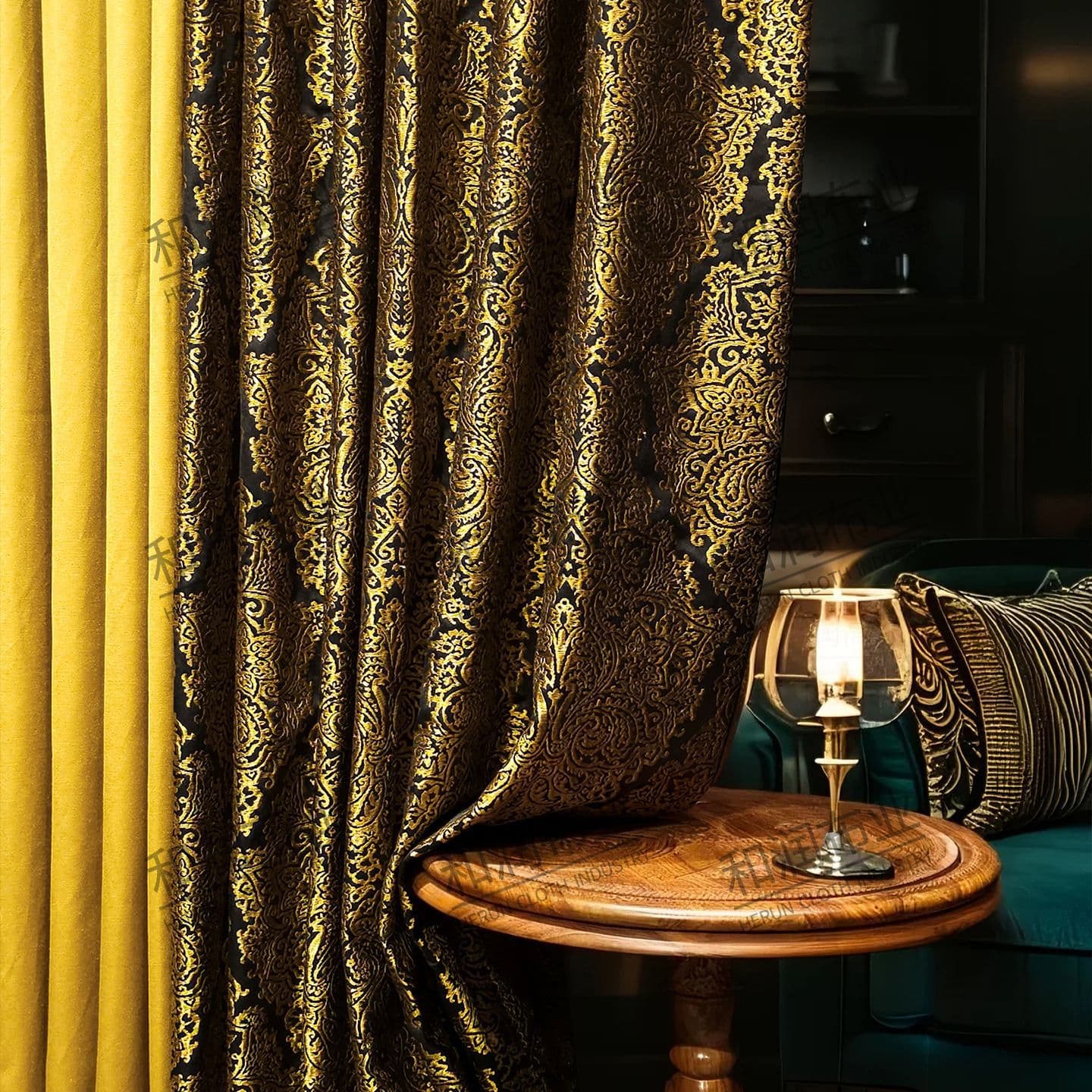 French Luxury High-end Embroidery Premium Texture High-grade Curtains New European Villa Living Room Bedroom Full Blackout