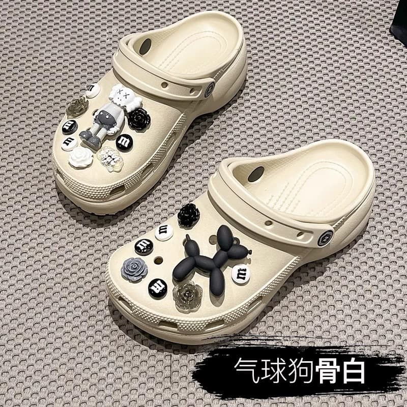 Unbranded Platform Croc Charms DIY Clogs for College Women, Wear-Resistant Non-Slip Wholesale Export to Southeast Asia, Summer Women's Non-Slip Sandals