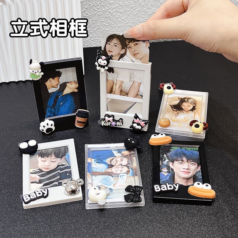 Polaroid 3-inch mini photo frame cute cartoon desktop vertical photo photo frame star chasing card display stand