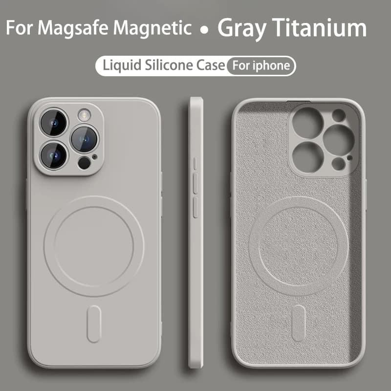 Suitable for Apple 16 mobile phone case magsafe magnetic suction 17 Promax liquid silicone 14 all-inclusive 15 anti-fall 12 sets