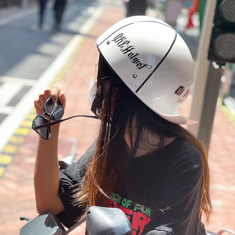 3C Certified Motorcycle Helmet Electric Scooter Summer Half Helmet Baseball Cap Riding Bowl Helmet Retro Bowl Helmet