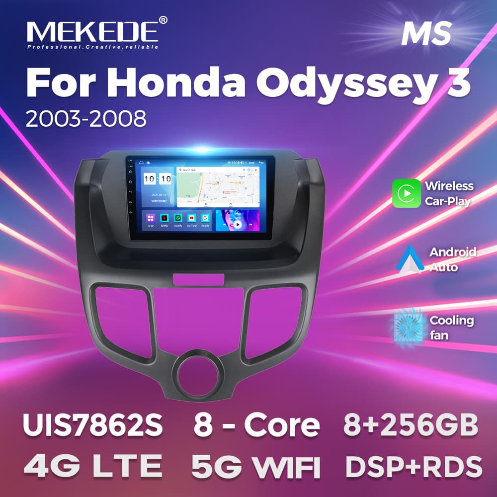 Suitable for Honda Odyssey Odyssey 03-08 Android large screen central control navigation radio 8+256G