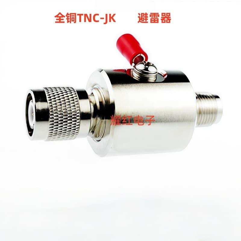 Direct sales of all-copper male-to-female TNC-JK surge arresters, surge protectors, TNC type antenna feeder surge protectors, 50 ohms.