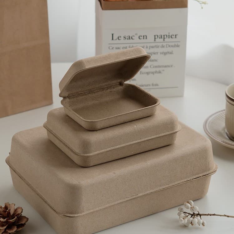 Paper pulp box handmade soap accessories essential oil souvenir packaging gift box printable logo handmade soap gift
