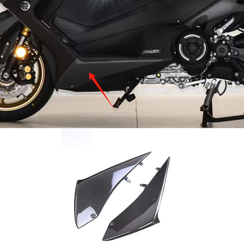 Suitable for Yamaha YAMAHA TMAX560 scooter shell modification accessories carbon fiber bottom and side panels