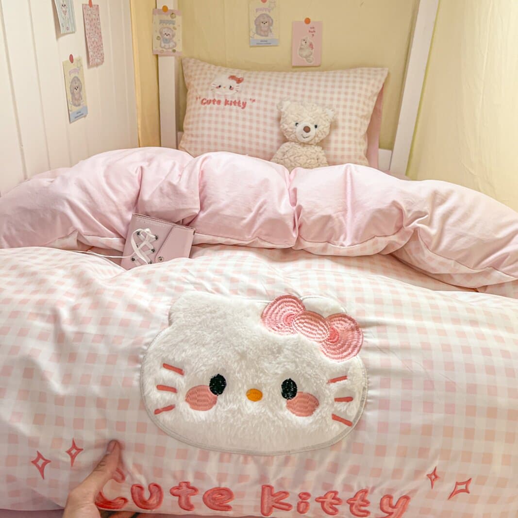 Student Dormitory Bedding Three-Piece Set Fitted Sheet 90x190 Single 0.9m Princess Bedroom Quilt Six-Piece Set