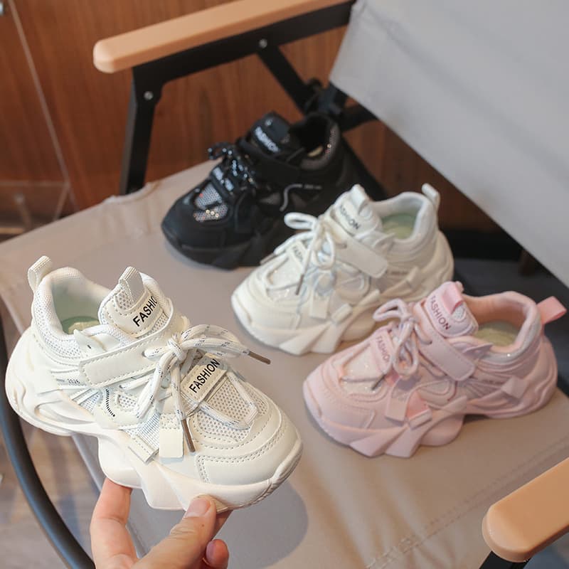 Running Shoes Retro Dad Shoes Breathable Mesh Girls New Casual 2026 Kids Sports Shoes Boys Shoes Spring Autumn