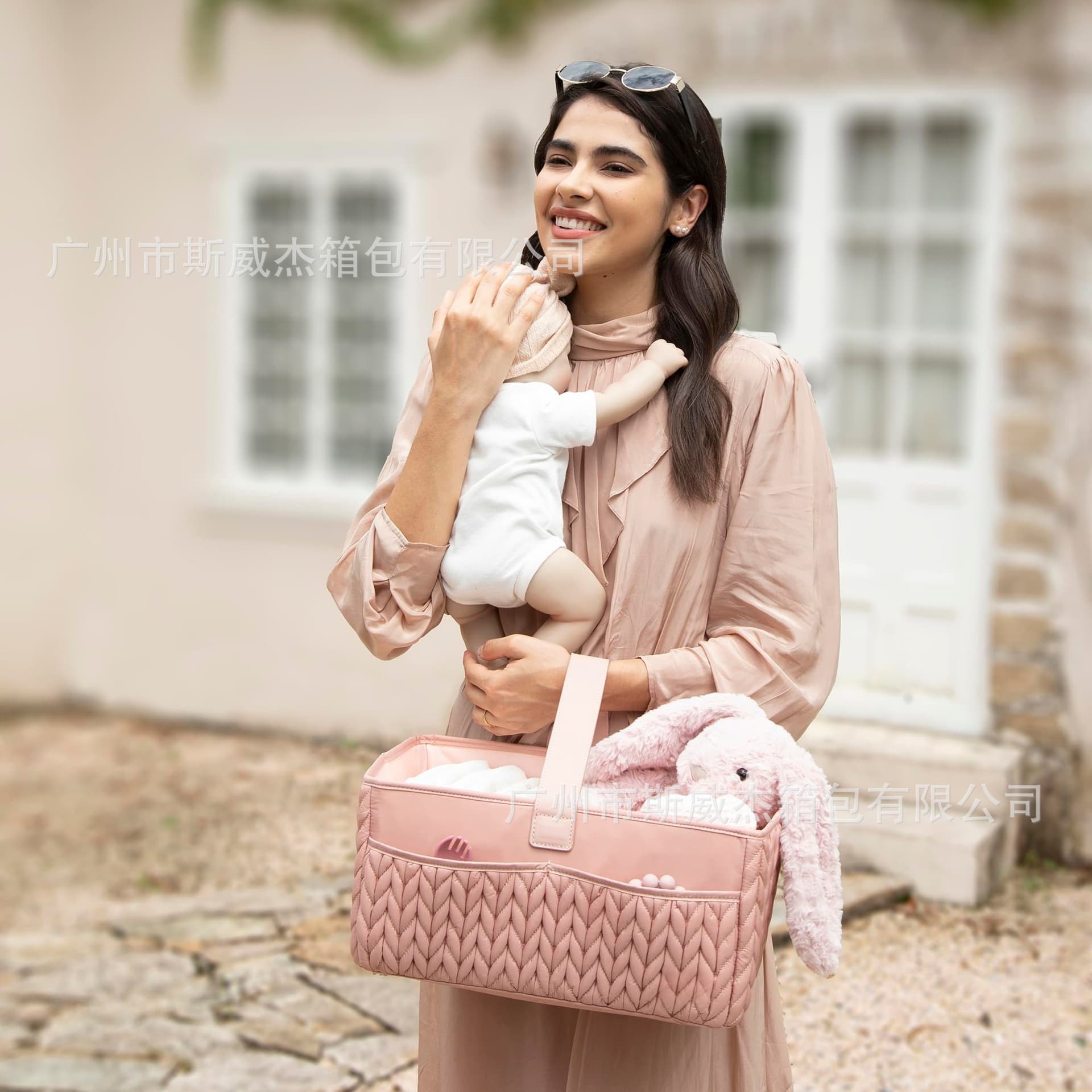 New Export Style Storage Bag Baby Diaper Organizer Box Newborn Diaper Basket Baby Travel Basket Storage Handbag