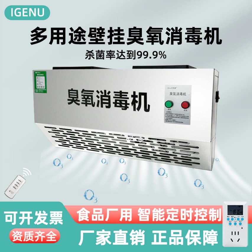 Wholesale iGenu Wall-mounted Ozone Generator Garbage Room Deodorization Air Purification Food Factory Workshop Ozone Disinfection