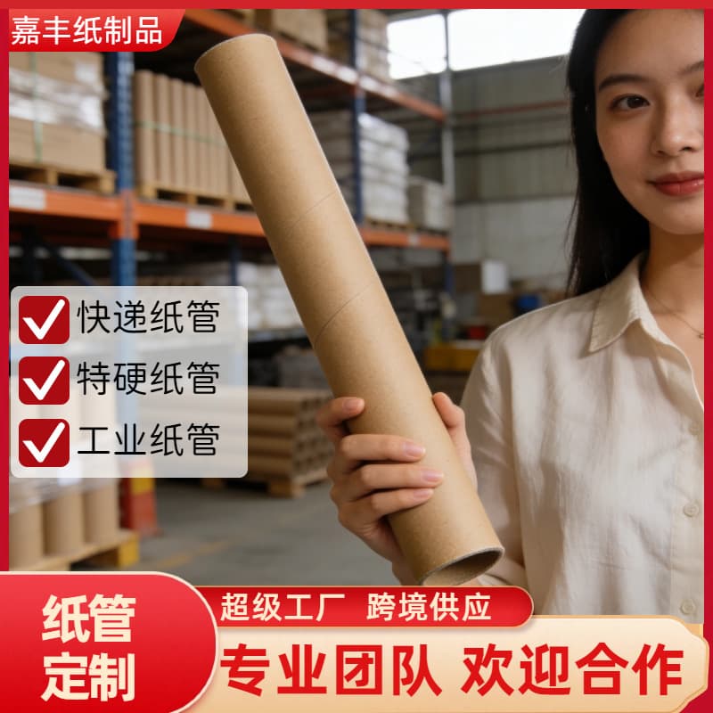 Jiangsu paper tube, paper tube, kraft paper tube, poster tube, cylinder packaging, express tube with cover, painting tube, extra large diameter drum