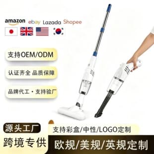 Cross-Border New High-Power Handheld Car and Home Vacuum Two-in-One Cordless Strong Suction Dust Mite Removal Vacuum