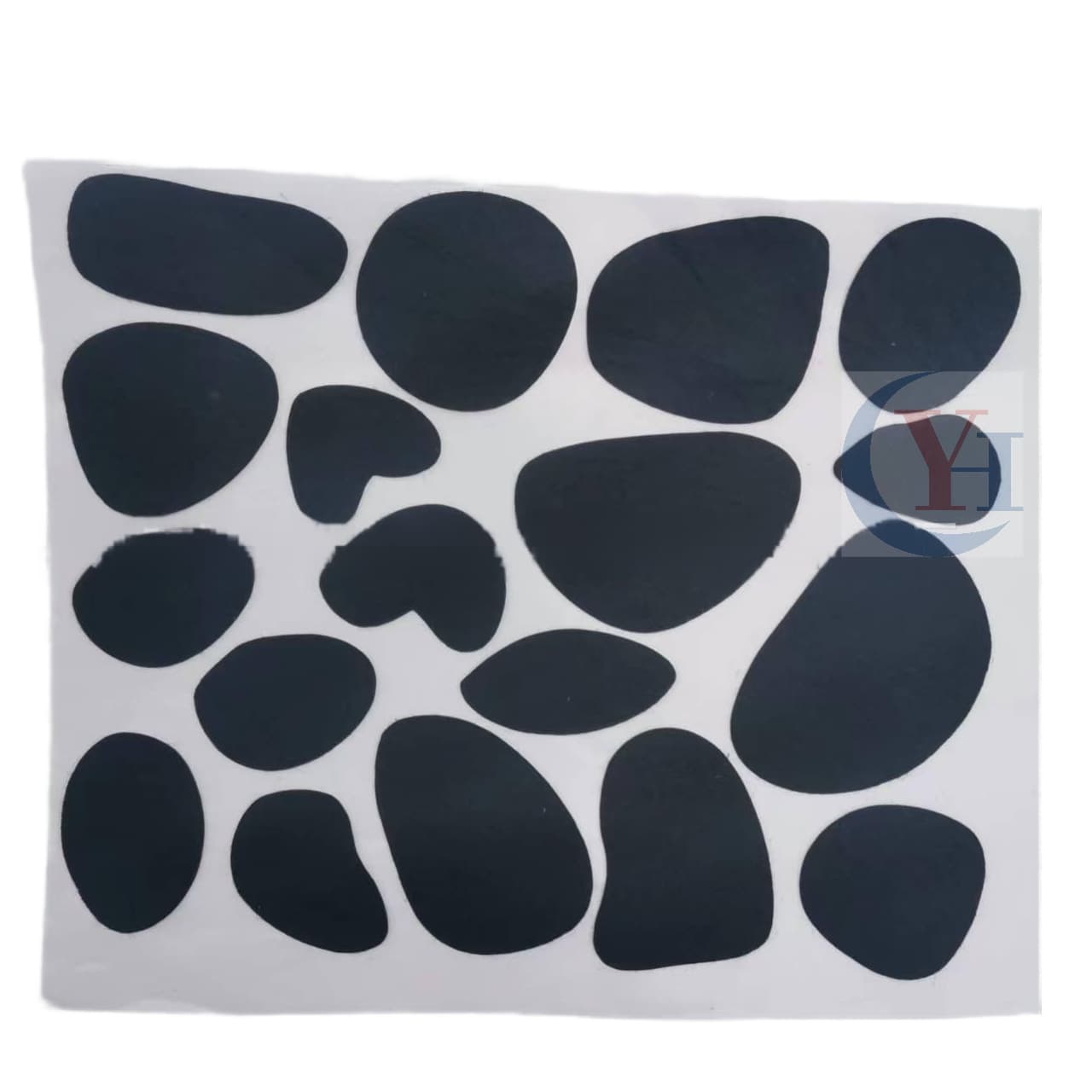 Dalmatian dog EVA foam pad black adhesive EVA self-adhesive felt pad sponge foot pad