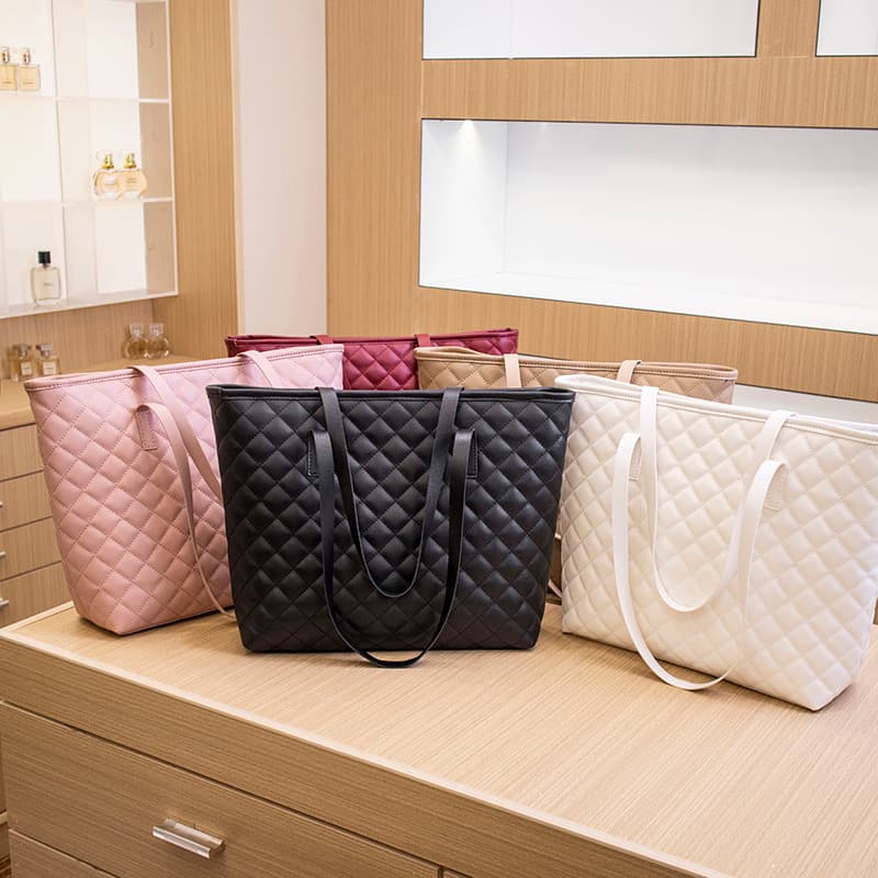 Embroidered Tote Bag 2024 Women Hand Bag Large Capacity Women's Shoulder Bag Export Women's Bag Mommy Bag