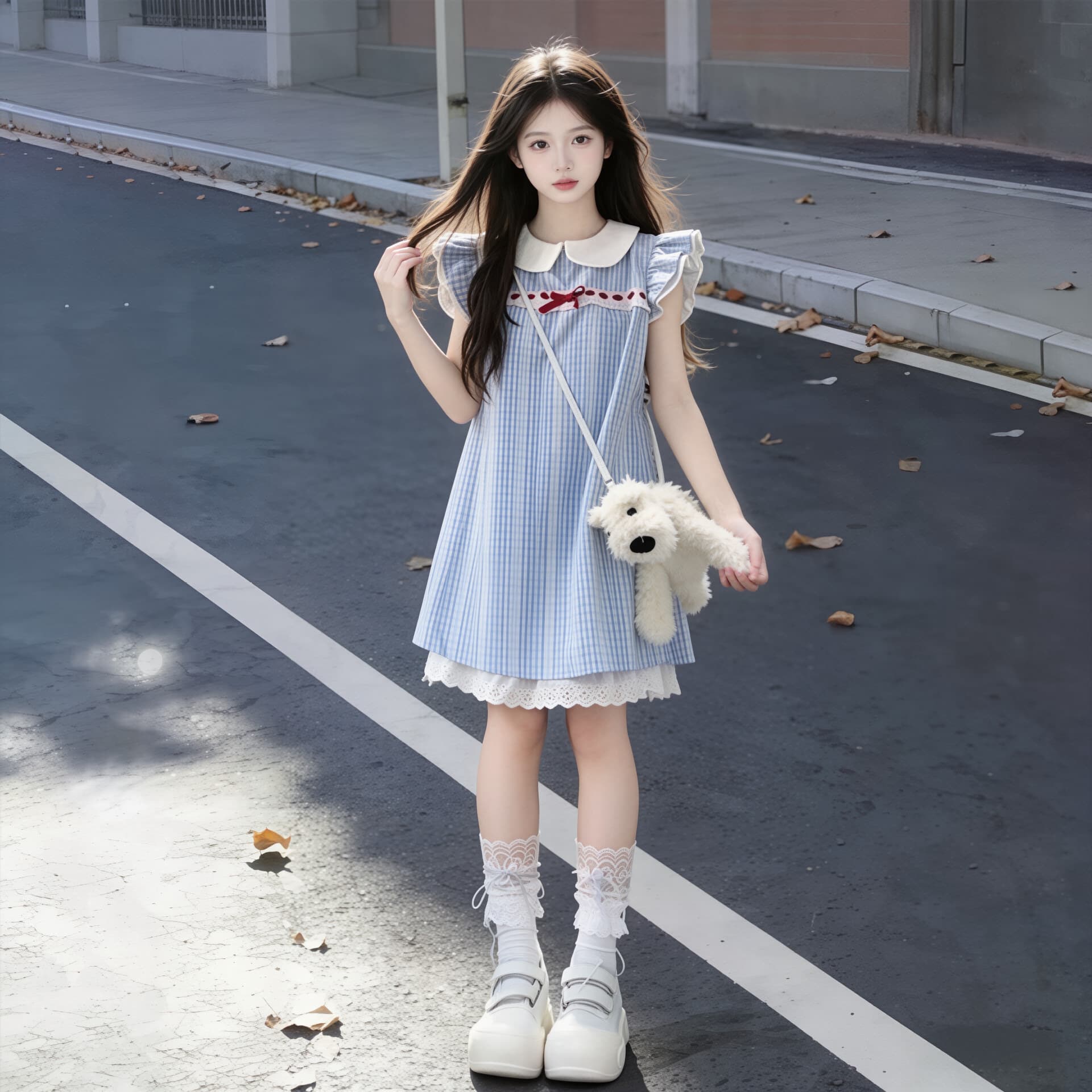 Teenage Girls' Dresses, Girls' Academy-Style Plaid Skirts, Summer 2026 New Models, Children's Beautiful and Unique Dresses