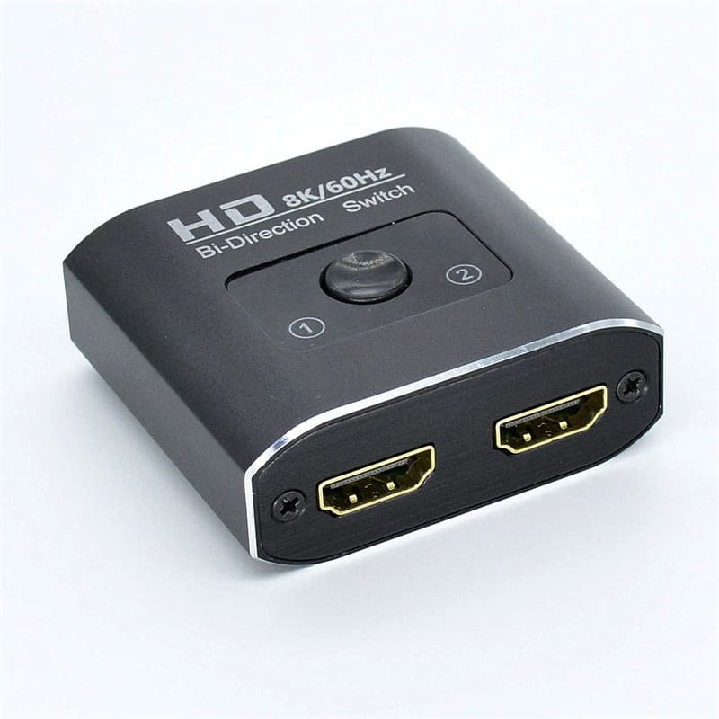 8K60HZ HDMI switcher 2-in-1-out 1 in 2-out HD HDMI two-way switching 4K extended screen splitter