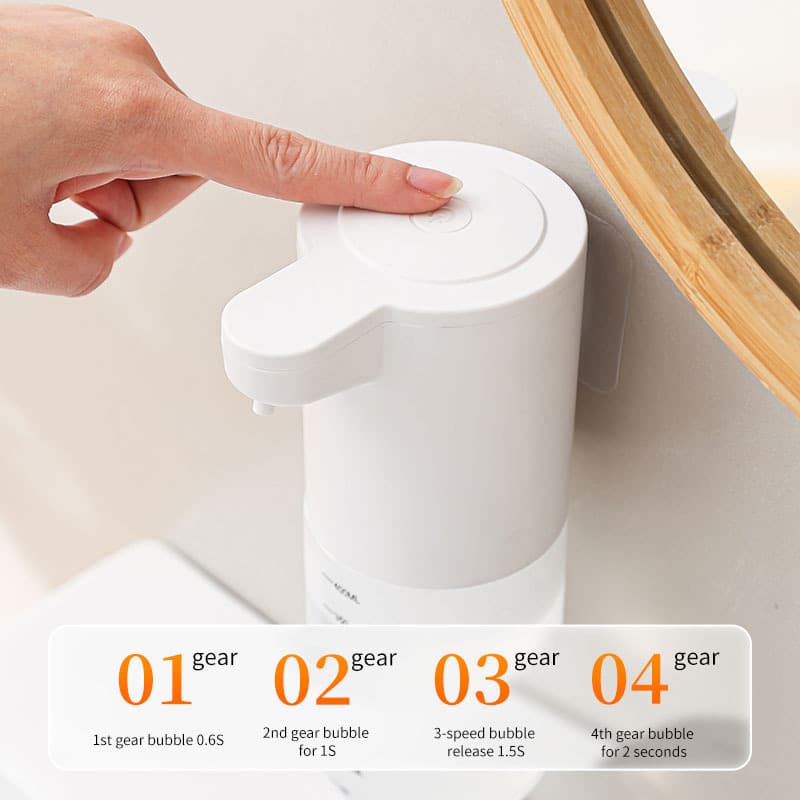 Automatic Sensor Foam Soap Dispenser Smart Hand Soap Dispenser Wall-Mounted Sensor Bubble Soap Dispenser for Kids