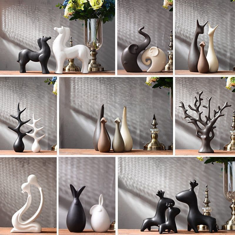 Ceramic decorative ornament for living room, wine cabinet, desk, and room cabinet display