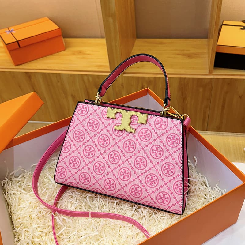 2025 New Handbag Retro Print Large Capacity Commuter Crossbody Bag Women's Fashion Versatile Handheld Shoulder Bag