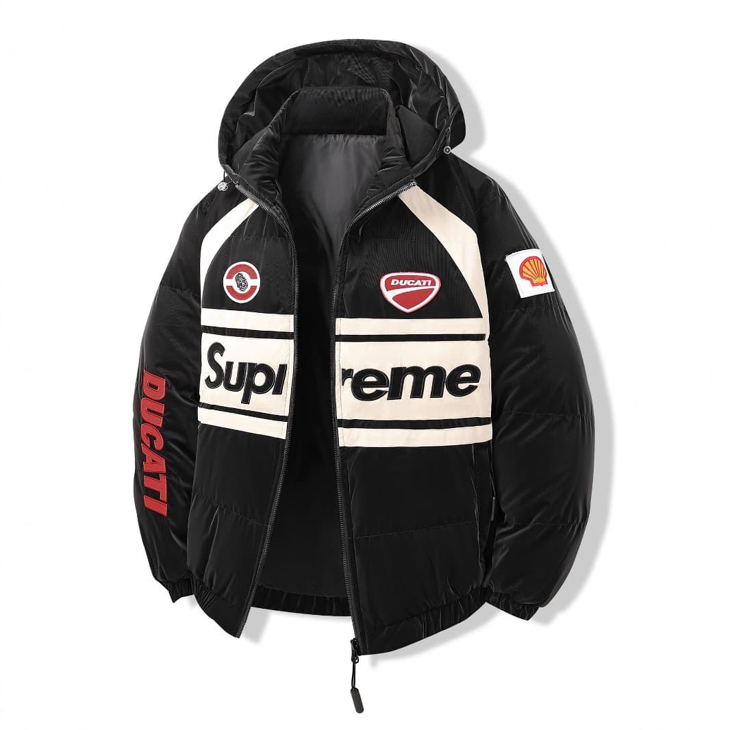 Spot cross-border cotton coat men's American motorcycle racing suit F1 racing suit cycling suit cotton jacket waterproof and warm
