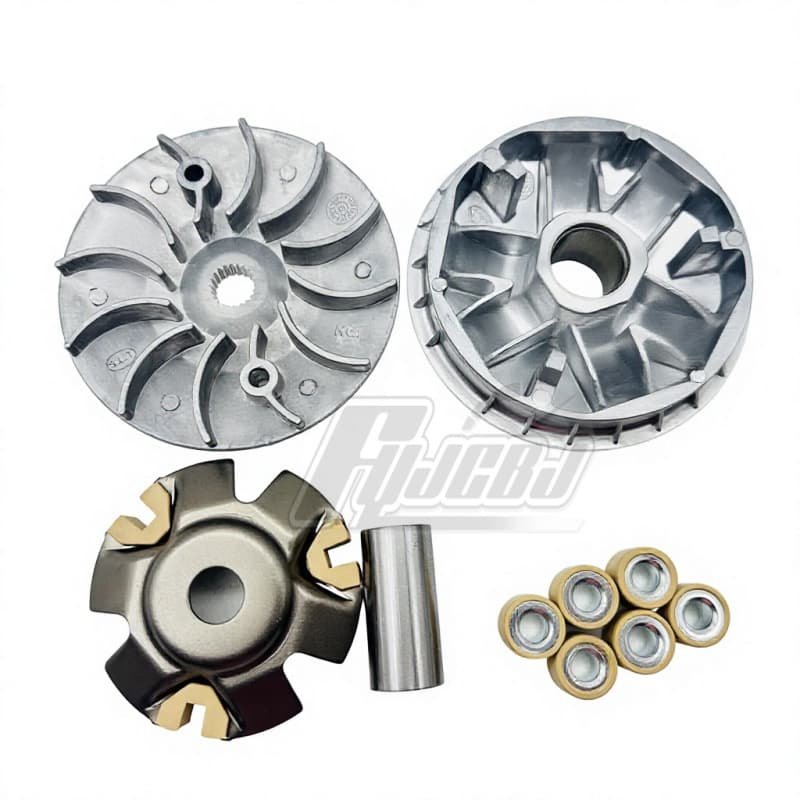 Supply Jiming JM200 inverted three-wheel GY6 230 Jinlong 200 driving wheel pulley plate drive plate assembly 17 holes