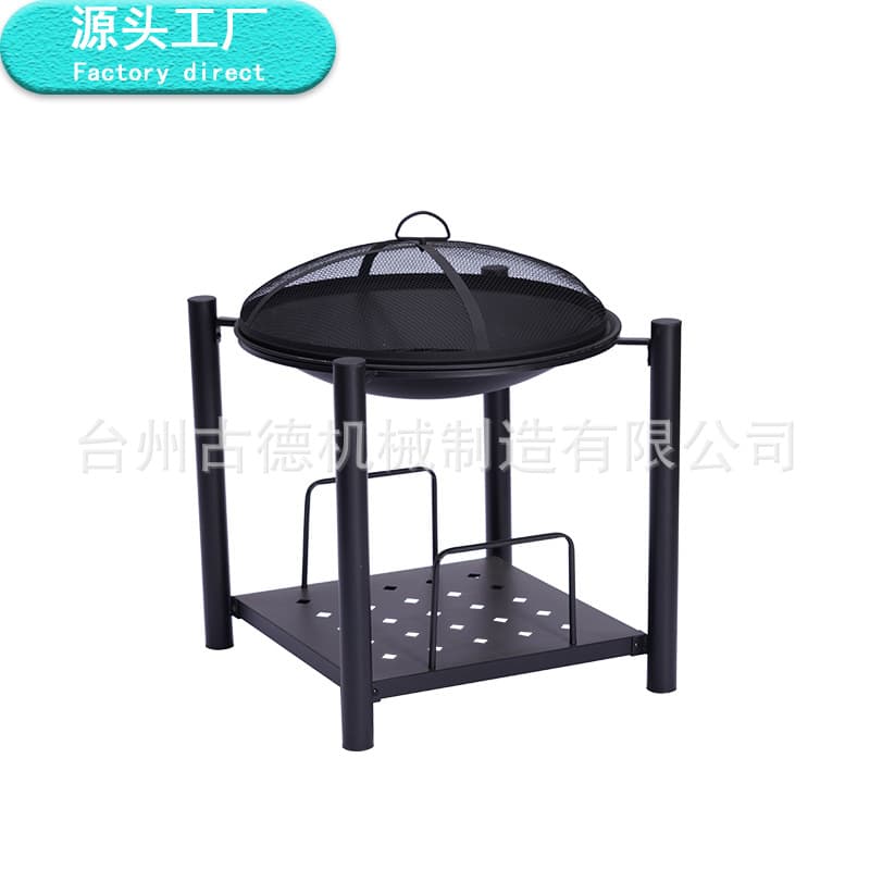 Outdoor camping homestay bonfire basin, round courtyard barbecue fire basin, new multi-functional heating basin for farmhouses