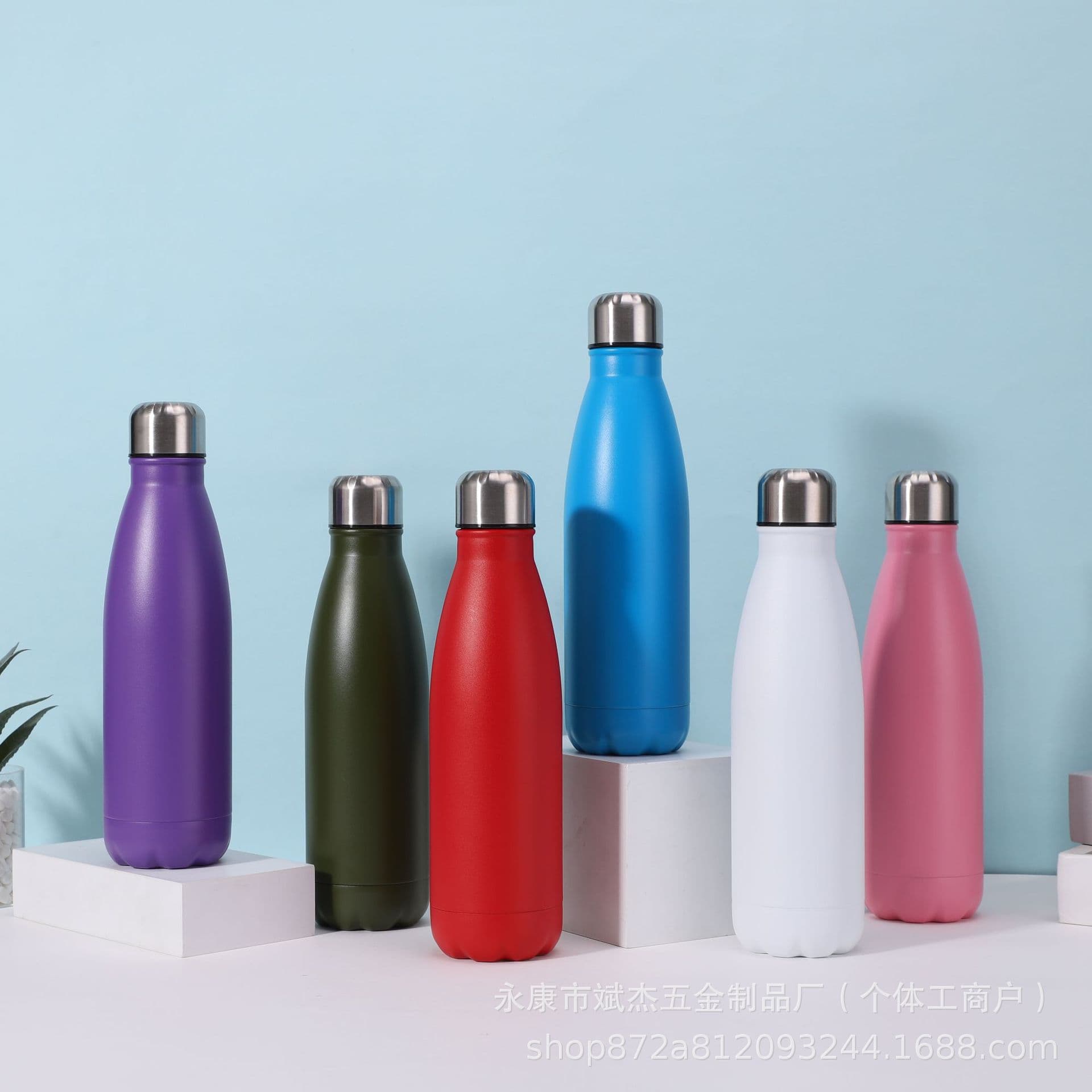 Cross-border 304 Stainless Steel Cola Bottle Large Capacity Vacuum Insulated Cup Sports Water Bottle Car Ice King Cup