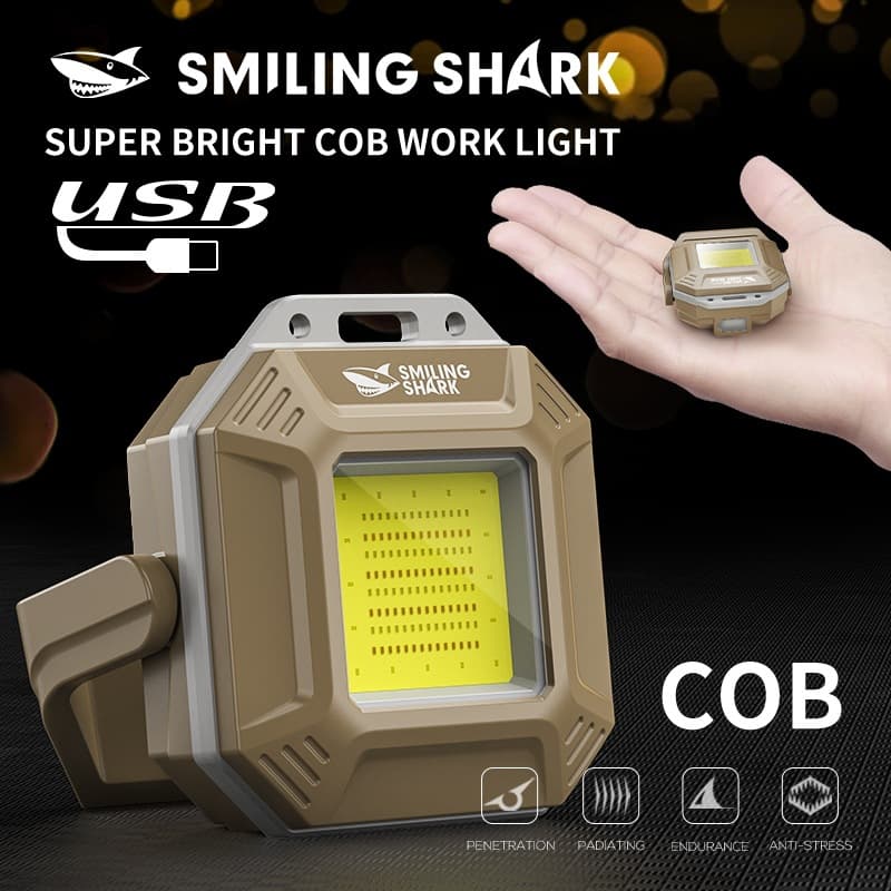 Magnetic Mini Work Light with Three Light Source Flashlight