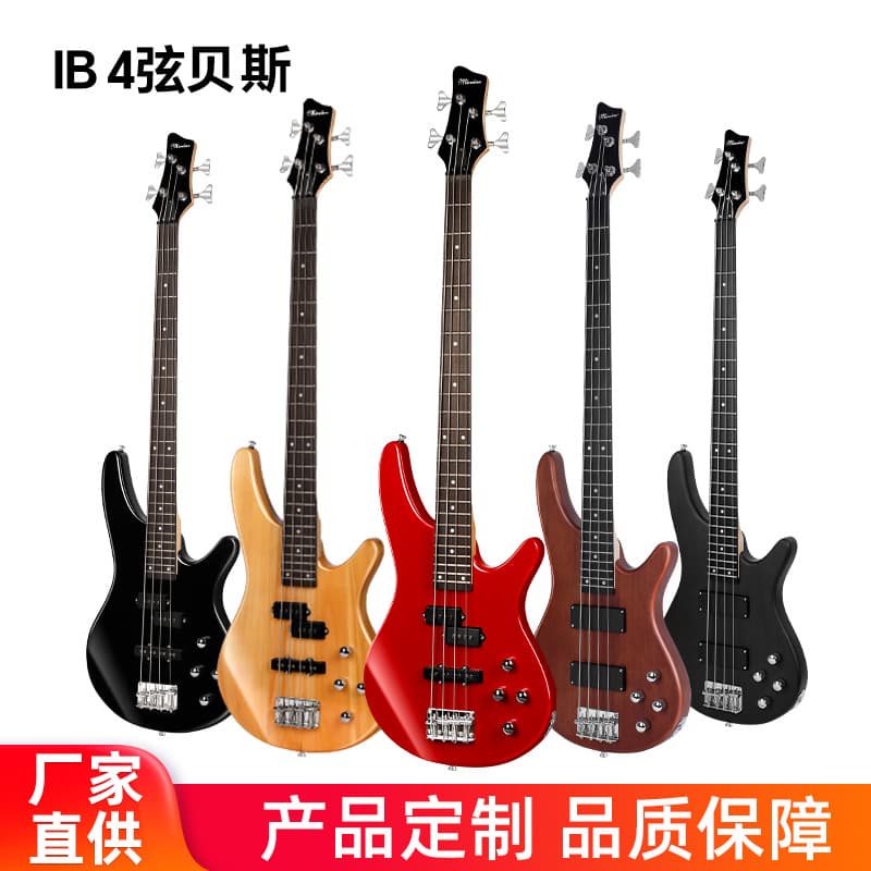 Factory Direct Supply Ib Electric Bass 4-String Electric Bass Bass Beginner Entry-Level Performance Ib Bass Wholesale