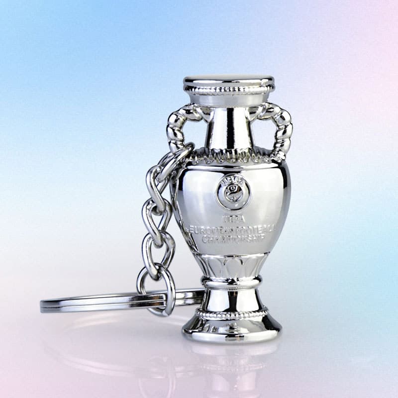 European Cup Trophy Delaunay Cup Keychain Pendant Fans Periphery Customized Small Gifts Men's Car Keychain
