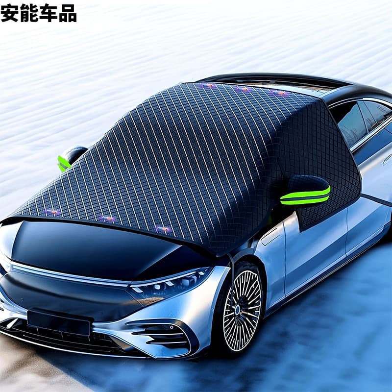 Car Snow Shield Thickened Three-Window Cover Snow Shield Car Front Sun Shield Snow-Proof Car Cover Half Cover Cross-Border Dropshipping