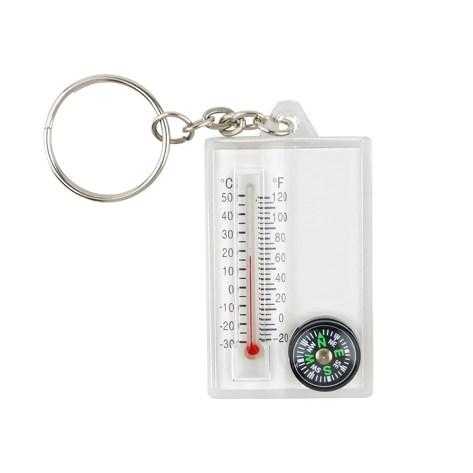 K101 Keychain Compass, Portable Mini Carabiner Outdoor Thermometer Compass Wholesale