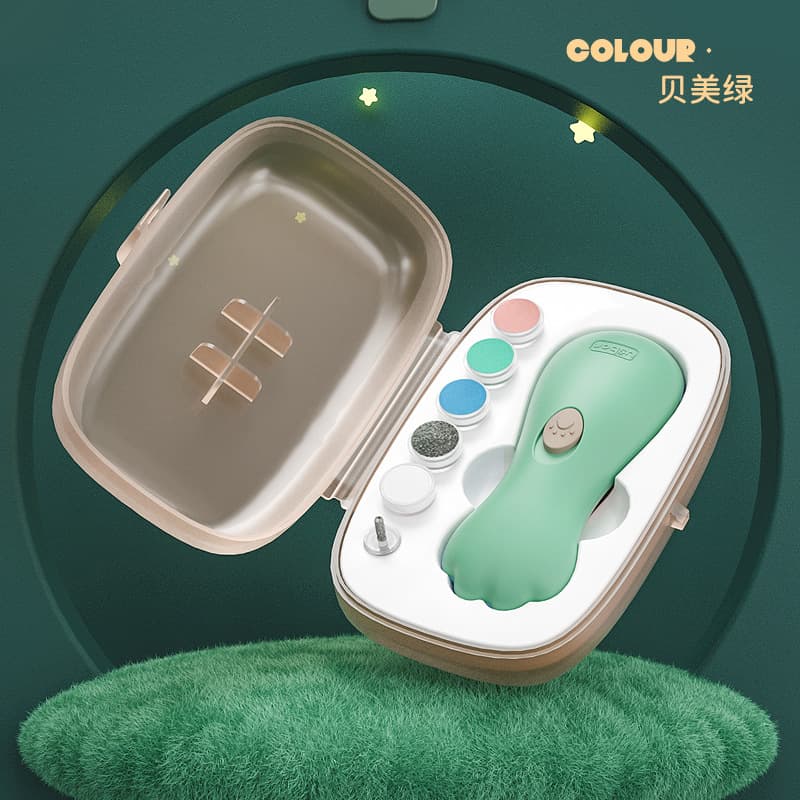 Baby Electric Nail File for Newborns, Anti-Pinch Nail Clipper Set, Children's Nail Trimmer, Cross-Border