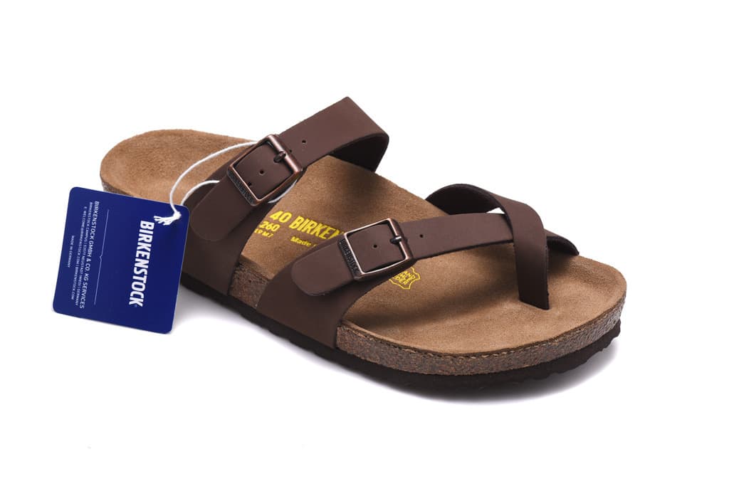 Genuine BK Birkenstock Arizona Unisex Cork Sole Outdoor Half-Slipper Beach Sandals