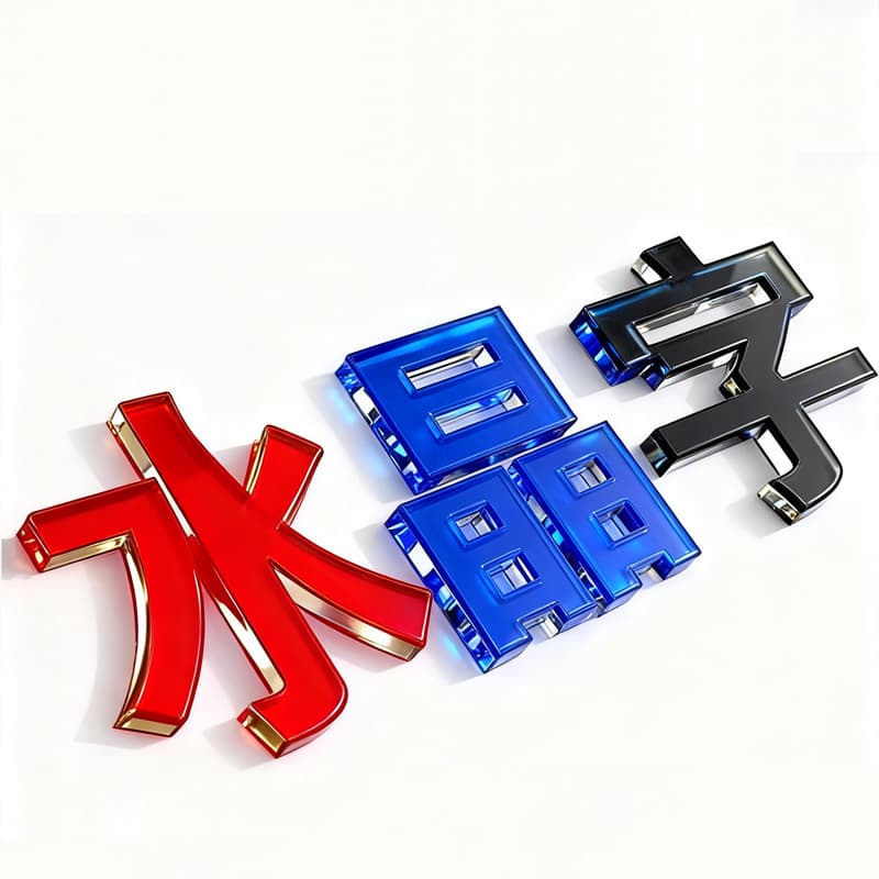 Acrylic Crystal Character Advertising Signs, Light-Up Characters for Storefront Production, Engraved Signage Company, PVC 3D Font Logo
