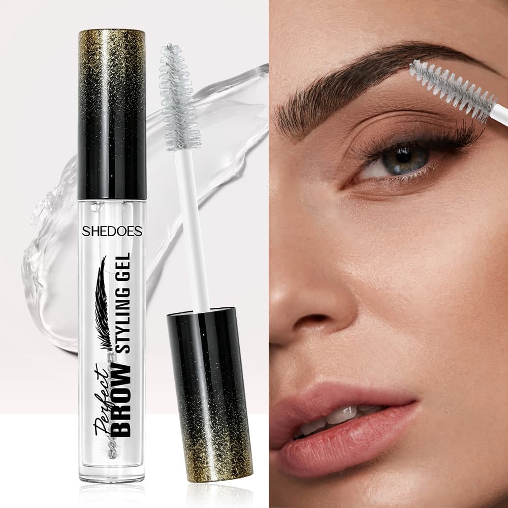 Cross-border popular eyebrow styling liquid waterproof and sweat-proof natural long-lasting eyebrow cream colorless transparent gel eyebrow styling gel